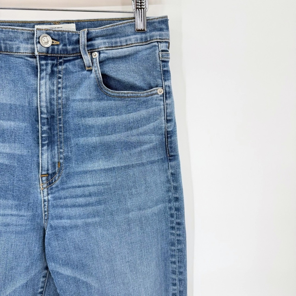 SLVRLAKE Beatnik Ankle Jeans Womens 30 High Rise Slim Leg Blue Skies City Luxury - Picture 5 of 9